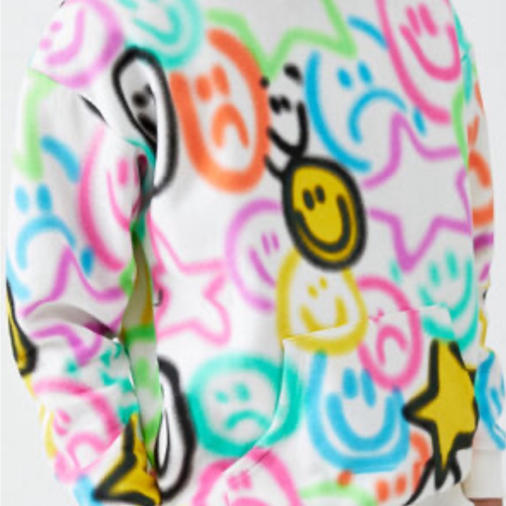 Colorful Smiley Face Hoodie